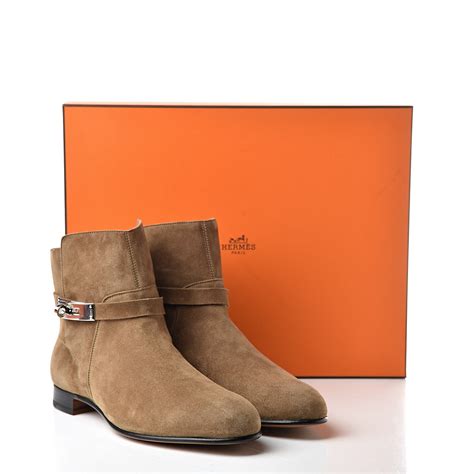 hermes suede scooter boots.